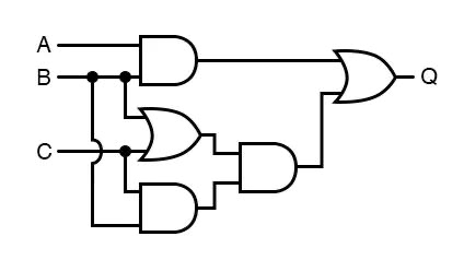 Logic circuit graph diagram